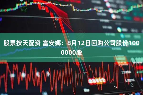 股票按天配资 富安娜：8月12日回购公司股份1000000股